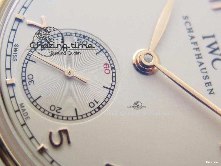 MIROTIME 0731 Compact Portuguese IW545409 RG ZF 1:1 Best Edition White Dial On Brown Leather Strap A 7336